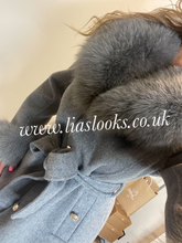 Load image into Gallery viewer, Silver Grey Wool & Cashmere Coat
