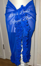 Load image into Gallery viewer, Frilly Ruffle Royal Blue Sarong