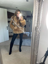 Load image into Gallery viewer, Caramel Romani Coat (Faux Fur)