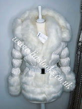 Load image into Gallery viewer, Ice White Romani Coat (Faux Fur)