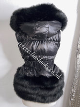 Load image into Gallery viewer, Ebony Black Romani Coat (Faux Fur)