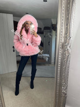 Load image into Gallery viewer, Candy Floss Pink Romani Coat (Faux Fur)