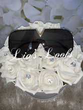 Load image into Gallery viewer, Black/Gold Oversized Sunglasses