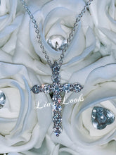 Load image into Gallery viewer, Bling Small Cross Necklace (Link Chain)
