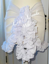 Load image into Gallery viewer, Frilly Ruffle White Sarong