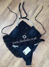 Load image into Gallery viewer, Black Diamanté Bikini