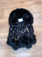 Load image into Gallery viewer, CHILDREN’S - Ebony Black Romani Coat (Faux Fur)