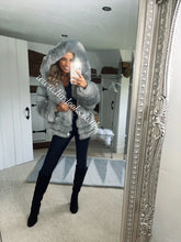 Load image into Gallery viewer, Silver Grey Romani Coat (Faux Fur)