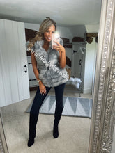 Load image into Gallery viewer, Silver Grey Romani Coat (Faux Fur)