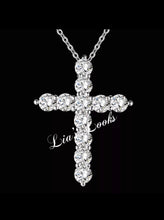 Load image into Gallery viewer, Bling Small Cross Necklace (Link Chain)