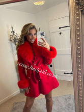 Load image into Gallery viewer, Ruby Red Wool & Cashmere Coat