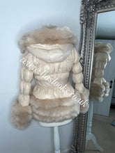 Load image into Gallery viewer, Sandy Beige Romani Coat (Faux Fur)
