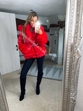 Load image into Gallery viewer, Ruby Red Romani Coat (Faux Fur)