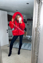 Load image into Gallery viewer, Ruby Red Romani Coat (Faux Fur)