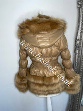 Load image into Gallery viewer, Caramel Romani Coat (Faux Fur)