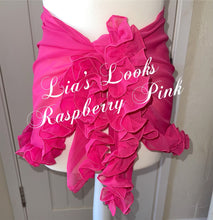 Load image into Gallery viewer, Frilly Ruffle Raspberry Pink Sarong