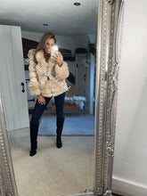 Load image into Gallery viewer, Sandy Beige Romani Coat (Faux Fur)