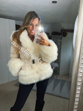Load image into Gallery viewer, Creamy Cream Romani Coat