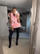 Load image into Gallery viewer, Candy Floss Pink Romani Coat (Faux Fur)