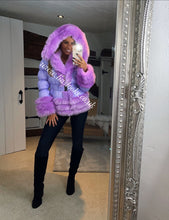 Load image into Gallery viewer, Lilac Romani Coat (Faux Fur)