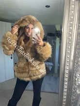 Load image into Gallery viewer, Caramel Romani Coat (Faux Fur)