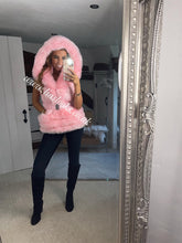 Load image into Gallery viewer, Candy Floss Pink Romani Coat (Faux Fur)