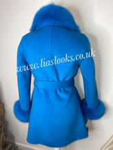 Load image into Gallery viewer, Sky Blue Wool & Cashmere Coat