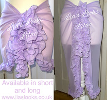 Load image into Gallery viewer, Frilly Ruffle Lilac Sarong