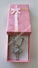 Load image into Gallery viewer, Bling Cross Necklace with Tennis Chain