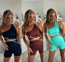 Load image into Gallery viewer, Chocolate Brown Short Set (PREMIUM COLLECTION) CLEARANCE