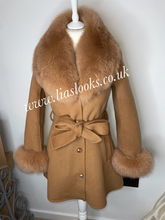 Load image into Gallery viewer, Camel Wool & Cashmere Coat