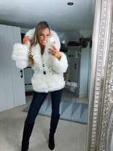 Load image into Gallery viewer, Ice White Romani Coat (Faux Fur)