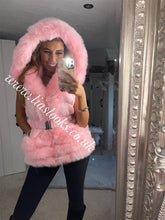 Load image into Gallery viewer, Candy Floss Pink Romani Coat (Faux Fur)