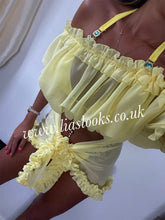 Load image into Gallery viewer, Frilly Ruffle Lemon Two Piece Set