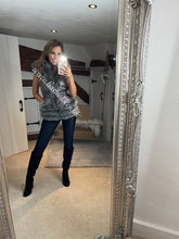 Load image into Gallery viewer, Charcoal Grey Romani Coat (Faux Fur)