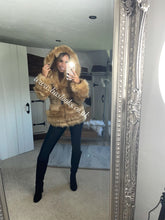 Load image into Gallery viewer, Caramel Romani Coat (Faux Fur)