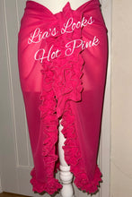 Load image into Gallery viewer, Frilly Ruffle Hot Pink Sarong