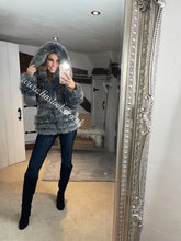 Load image into Gallery viewer, Charcoal Grey Romani Coat (Faux Fur)