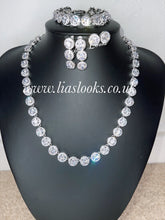 Load image into Gallery viewer, Bling Tennis Chain Necklace - Silver (+ Free Earrings)