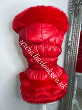 Load image into Gallery viewer, Ruby Red Romani Coat (Faux Fur)