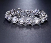 Load image into Gallery viewer, Bling Tennis Chain Bracelet (Silver)