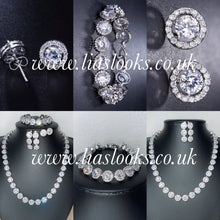 Load image into Gallery viewer, Bling Tennis Chain Necklace - Silver (+ Free Earrings)