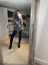 Load image into Gallery viewer, Charcoal Grey Romani Coat (Faux Fur)