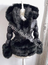 Load image into Gallery viewer, Ebony Black Romani Coat (Faux Fur)