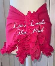 Load image into Gallery viewer, Frilly Ruffle Hot Pink Sarong