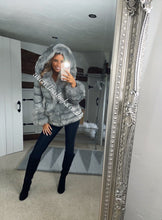 Load image into Gallery viewer, Silver Grey Romani Coat (Faux Fur)