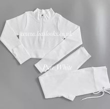 Load image into Gallery viewer, Pure White Ribbed Lounge Set (PREMIUM COLLECTION) CLEARANCE
