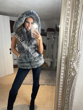 Load image into Gallery viewer, Charcoal Grey Romani Coat (Faux Fur)