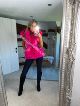 Load image into Gallery viewer, Hot Pink Romani Coat (Faux Fur)