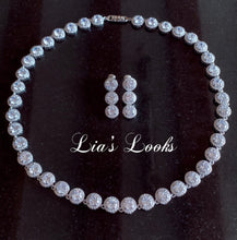 Load image into Gallery viewer, Bling Tennis Chain Necklace - Silver (+ Free Earrings)